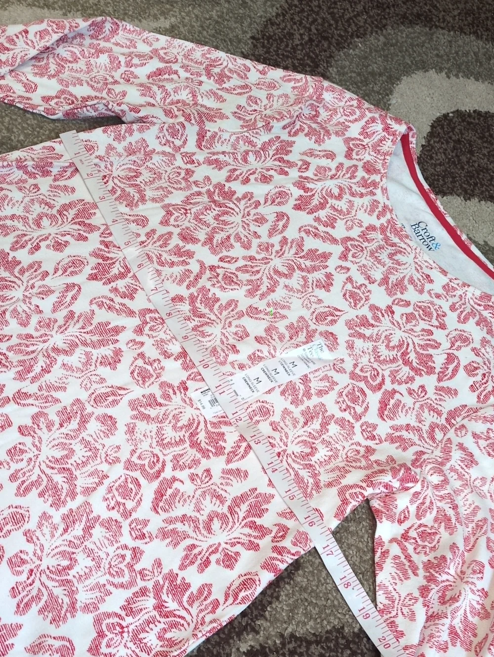🌺🌸🌷🩷Croft & Barrow Women's Tank & Two Long-Sleeve Top Set size Medium🧡🌺🌸